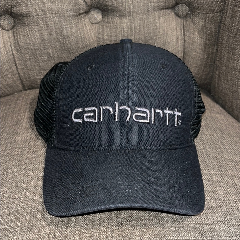Carhartt mend's Black Mesh Trucker Hat